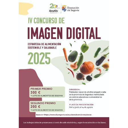 Imagen La Diputación de Segovia lanza el IV Concurso Provincial de Imagen Digital sobre Alimentación Sostenible y Saludable